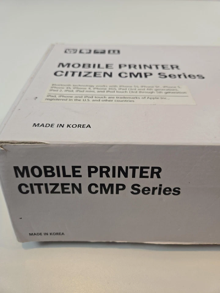 Citizen CMP-30BT Mobile Bluetooth Thermal Receipt Printer iOS MFi CMP30i-SL5 - Image 4 of 4