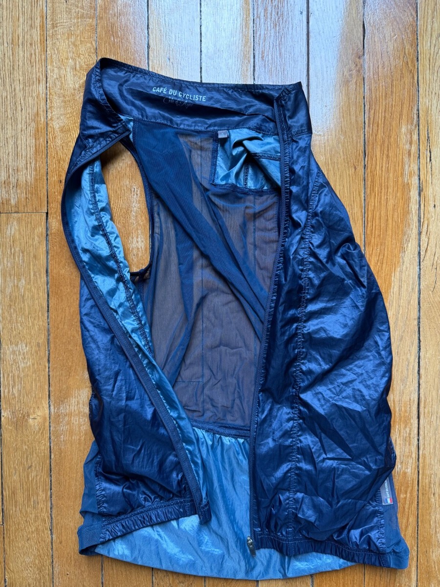 ウェア cafe du cycliste petra gillet CAFÉ DU CYCLISTE PETRA GILET Peacock Blue Women — Cycle