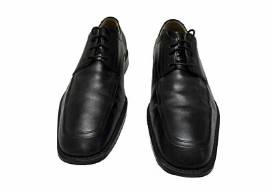 Johnston Murphy Men s Dress Shoes Size 8 M Black Derby Almond Toe