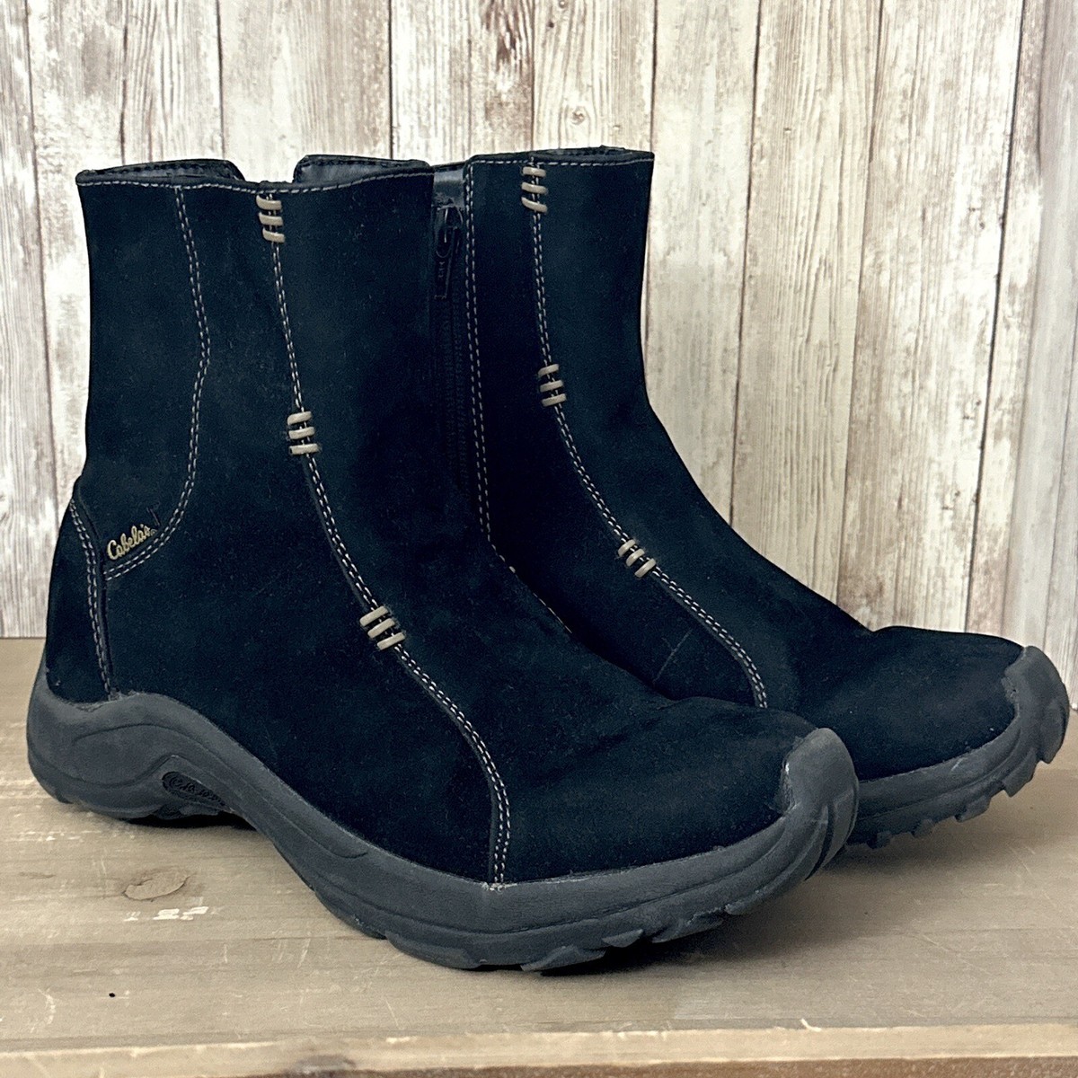 Cabela’s Brown Suede Rubber Thinsulated Winter Boots Boots Cabela main image 4