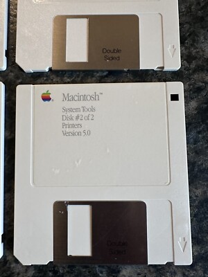 Apple Macintosh Vintage Floppy Disk Set Utilities And Tools. 4