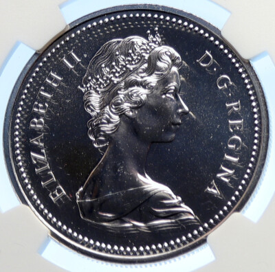 1974 CANADA Elizabeth II Winnipeg 100 Past / Present Silver $ Coin