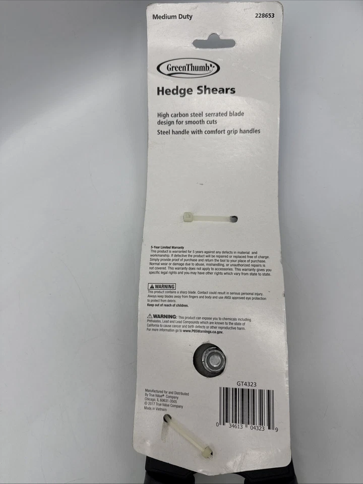 Базовые ножницы для живой изгороди Bond Manufacturing GT4323, сталь - Изображение 3 из 4