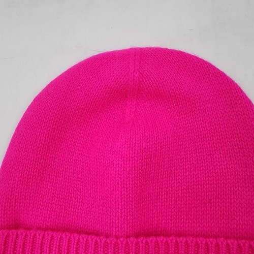 Charter Club Cashmere Cuffed Beanie Hat Women's One Size Pink Flame Solid - Picture 13 of 13