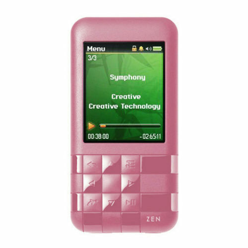 Creative ZEN Mozaic EZ300 Pink 2GB MP3 Player FM Radio Voice