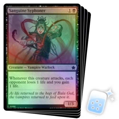 FOIL SANGUINE SYPHONER X4 Foundations FDN Magic MTG MINT CARD - Picture 1 of 1