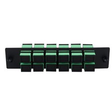 - 12 Fibers SC to SC APC Single Mode Fiber Patch Panel with 12 pcs SC/SC APC ...