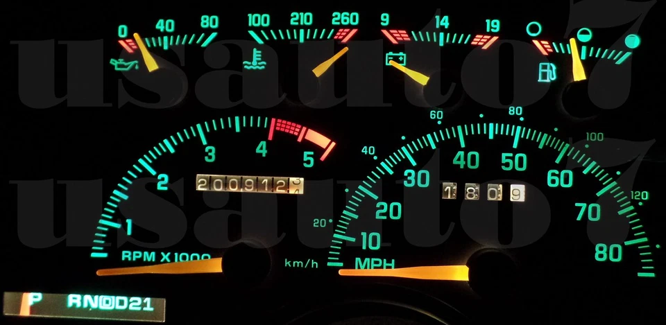 NEW Dash Cluster Gauge WHITE LED LIGHTS KIT Fits 88-94 Chevy GMC C/K1500 C/K2500 Foto 2 de 4