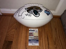 K’LAVON CHAISSON SIGNED JACKSONVILLE JAGUARS 2020 NFL DRAFT FOOTBALL JSA COA