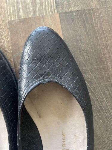 SALVATORE FERRAGAMO BOUTIQUE Cesta Tejido Cuero Planos Sin Cordones Talla 35 AA**LEER - Imagen 19 de 21