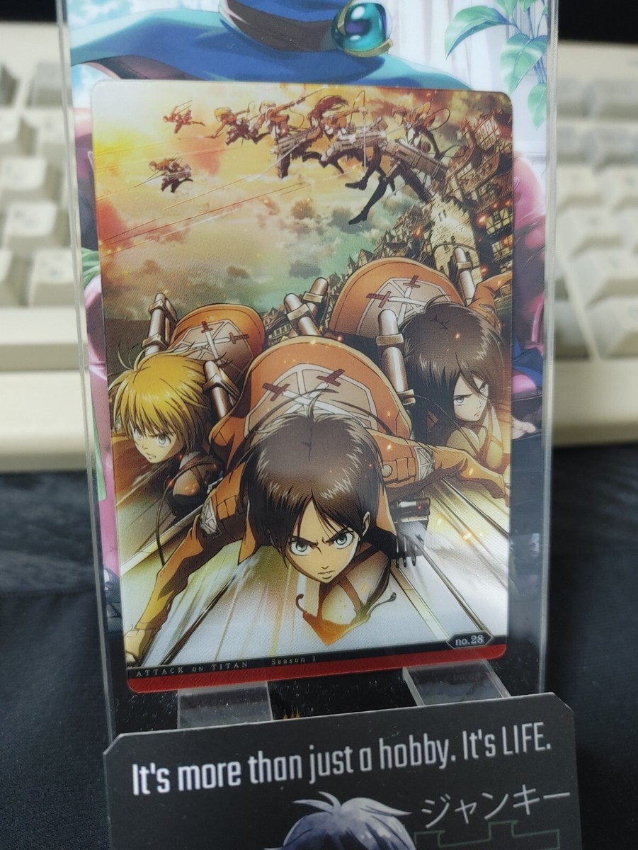 【連番】2019年六本木ヒルズ52F Attack on Titan展無料招待券 Attack on Titan Card Eren Armin Mikasa 26 Collectible Release AoT