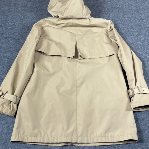 Gap Jacket Womens Medium Beige Fleece Lined Hooded Barn Chore Rain Coat Outdoors - Picture 13 of 16