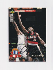 1994-95 Collector's Choice SILVER SIGNATURE # 187 Clyde Drexler TRAIL BLAZERS