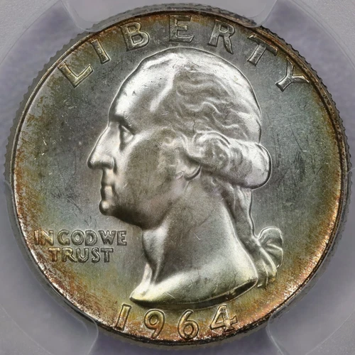 1964-D 25c Washington Quarter - PCGS MS 65+