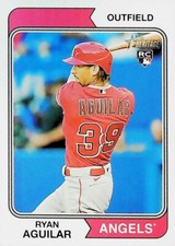 2023 Topps Heritage #309 Ryan Aguilar Rookie Card Los Angeles Angels