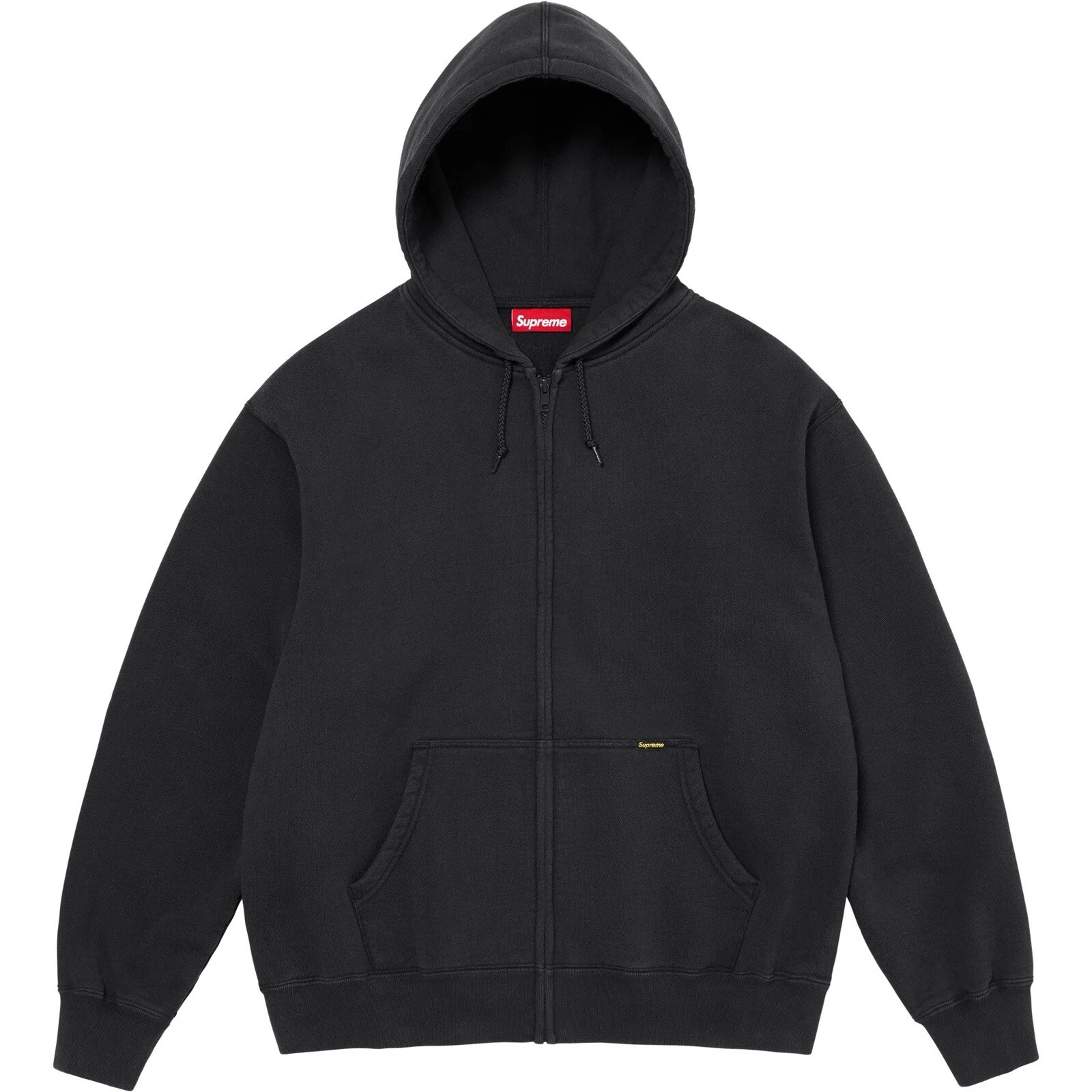 Sweat à capuche zippé Supreme Work noir FW24 homme taille XL