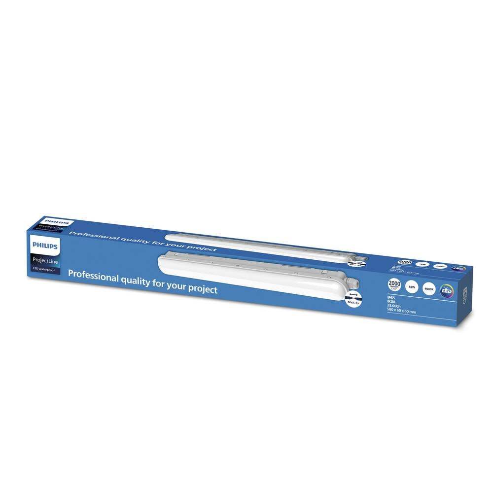 Philips LED ProjectLine Feuchtraumleuchte LED 18 Вт Нейтральный светодиод 8390₽