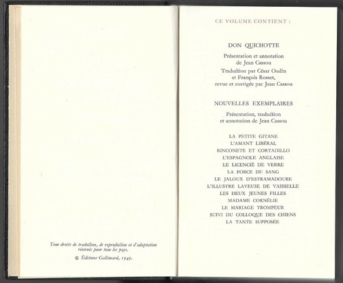 CERVANTES Don Quichotte Revue et Annotée par Jean CASSOU La PLÉIADE en 1980 - Imagen 4 de 12