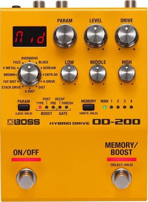 Boss OD-200 HYBRID DRIVE OVERDRIVE JAPAN NEU
