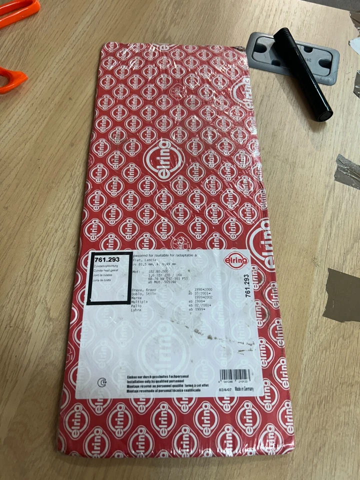 JUNTA CULATA FIAT BRAVA BRAVO STILO DOBLO 1.6 95-03 16V ELRING II3-05 Foto 2 de 3