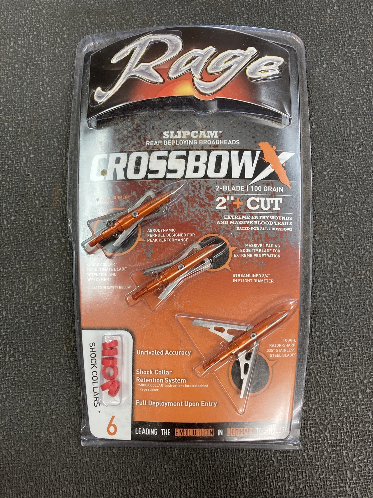 Rage SLIPCAM CROSSBOW R53000 100gr 2in Cut Broadheads 853616003015 eBay