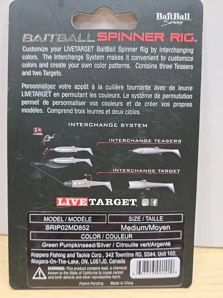 Plataforma giratoria Live Target BaitBall paquete de intercambio M plataforma paraguas mediana Grn P Sv Foto 4 de 4