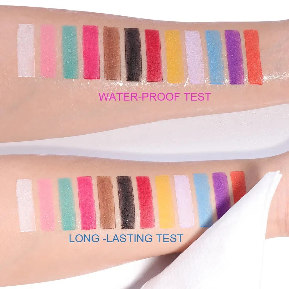 6Color/Set Technicolour Eyebrow Palette Neon Face Paint Colored Makeup Brows - Image 2 of 4