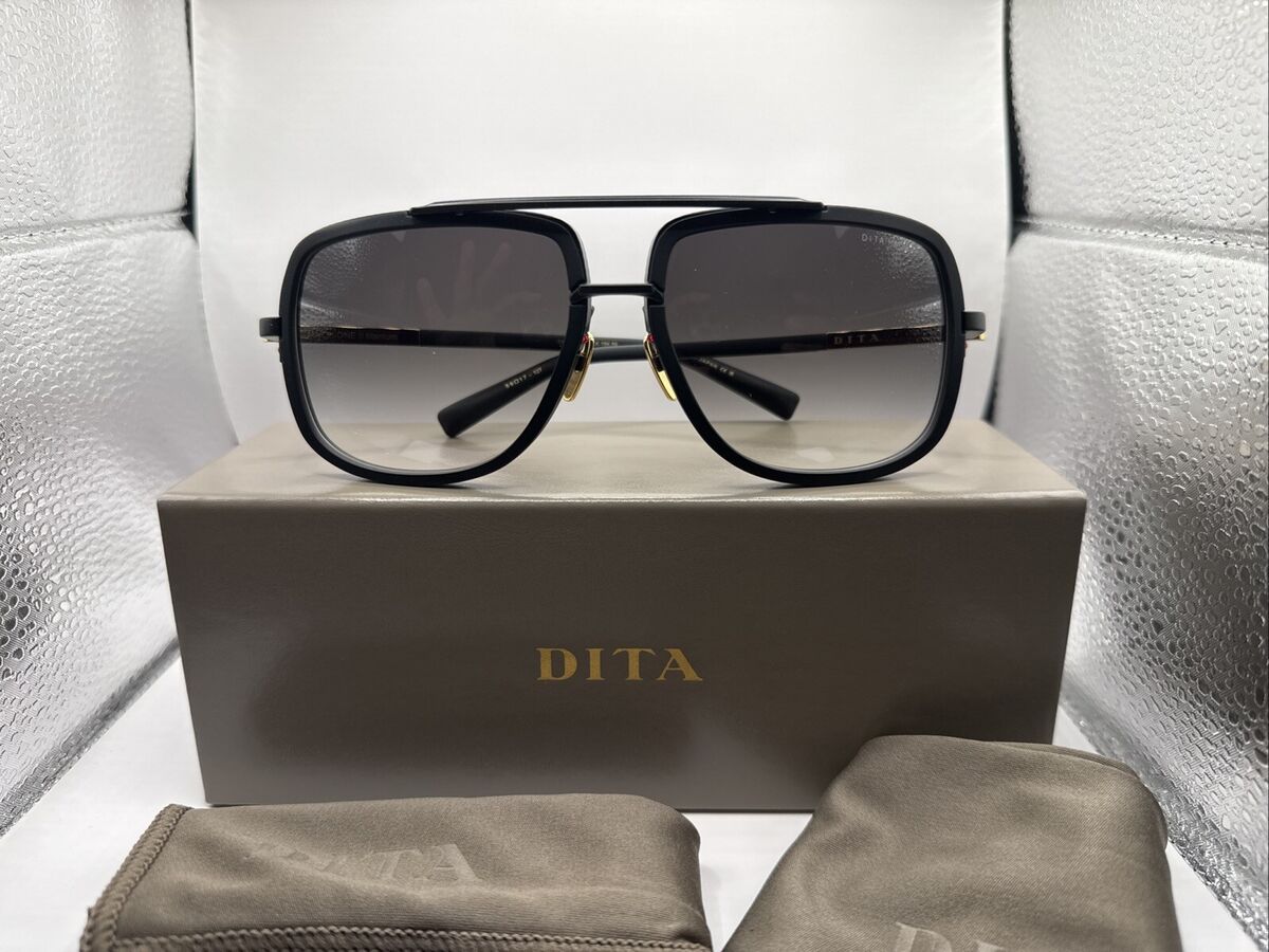 Dita MACH-ONE Matte Black 18K Gold/Grey Shaded (G-BLK-18K Dita MACH-ONE Matte Black 18K Gold/Grey Shaded (G-BLK-18K