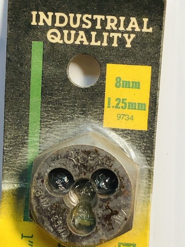3) Threading Die Ace Hanson Steel USA 6-32 NC 7-1.00 mm 8-1.25 mm - Picture 5 of 7