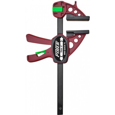 Piher Einhandzwinge Mini Quick 15 cm 52415 Spannkraft bis 75 kg