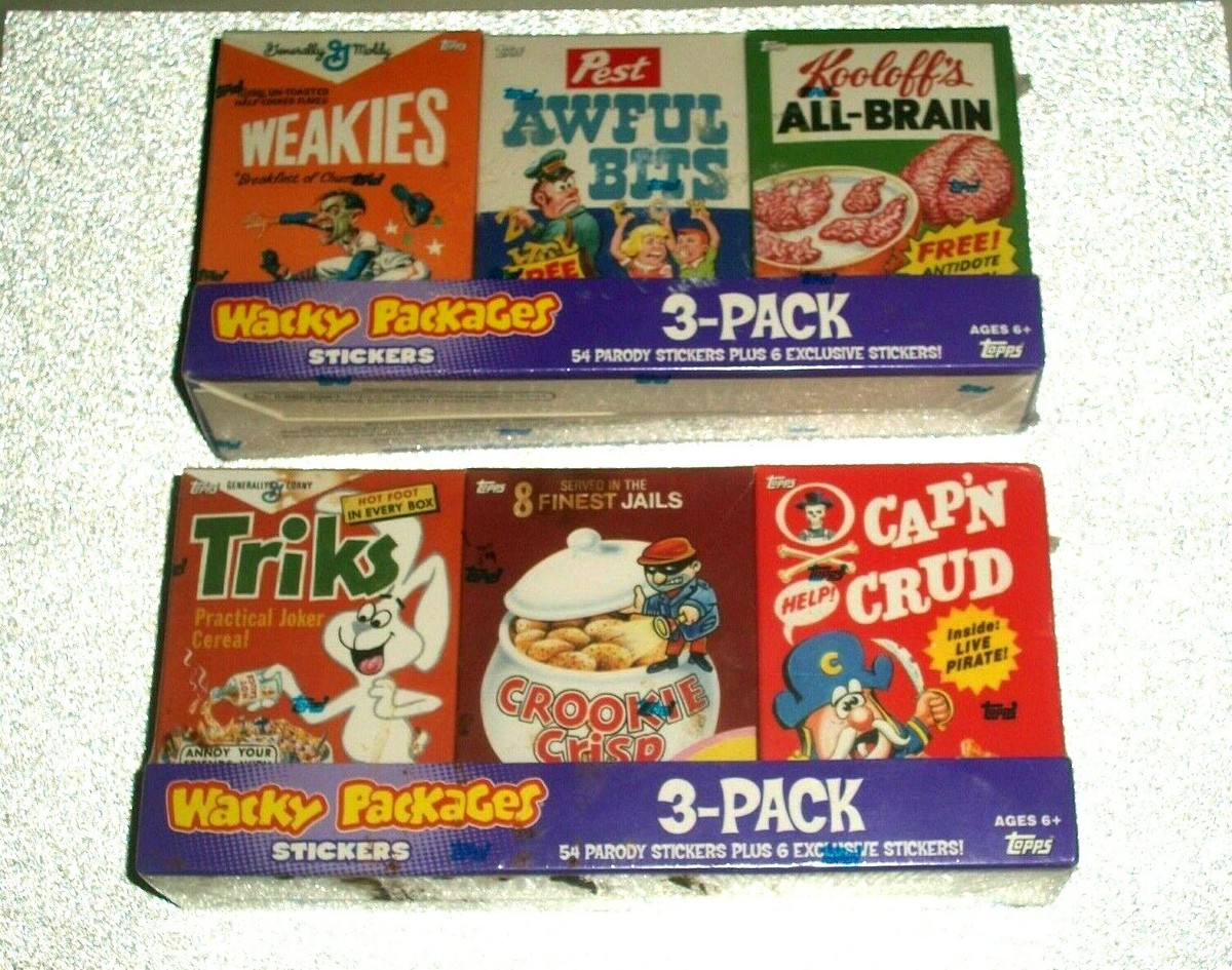Wacky Packages All New Series7.(ANS7) BOTH Trays Of Six Boxes A