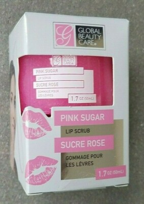 Global Beauty Care ~ Pink Sugar Lip Scrub ~ 1.7 oz with Applicator
