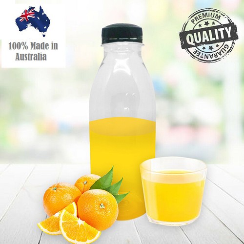 500ml Plastic Juice Bottles With Black Lids Clear Round Reusable Water Bottles - Picture 7 of 11