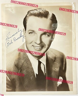 Bob Crosby Band Leader Jazz Singer Signed Autographed 8” x 10” B/W ...