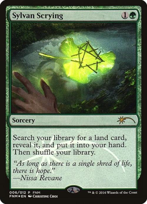 Sylvan Scrying -Foil Light Play English MTG Promos: FNM