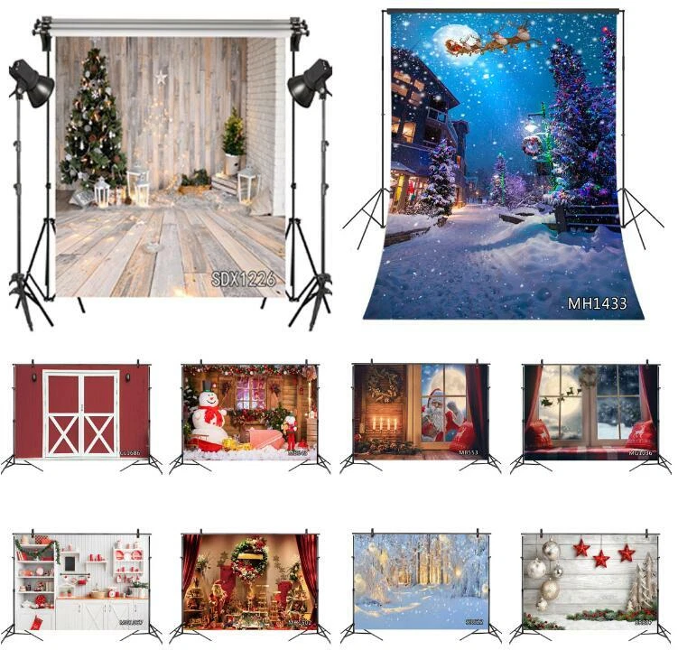 Vinilo abstracto otoño Navidad fotografía estudio accesorios telón de fondo fondo Foto 2 de 4