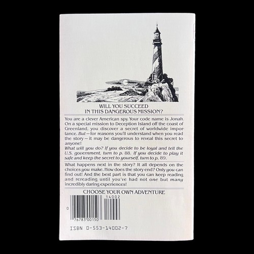 Your Code Name Is Jonah, Paperback Book Edward Packard Choose Your Own Adventure - Picture 2 of 12