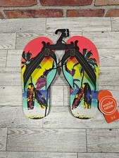 Wonder Nation Boys Size 2-3 Beach Sunsets Flip Flops Sandals New With Tag