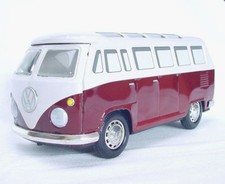 Ichiko Japan VW VOLKSWAGEN TRANSPORTER VAN PASSENGER BUS 2 Tin Friction Toy Mint