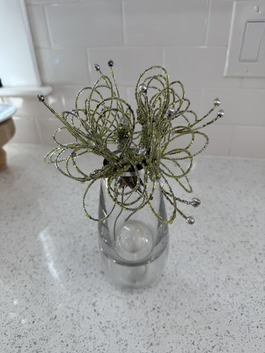 Beaded Butterfly Spray Floral Millinery Adornment Set Of 5 - Picture 10 of 16