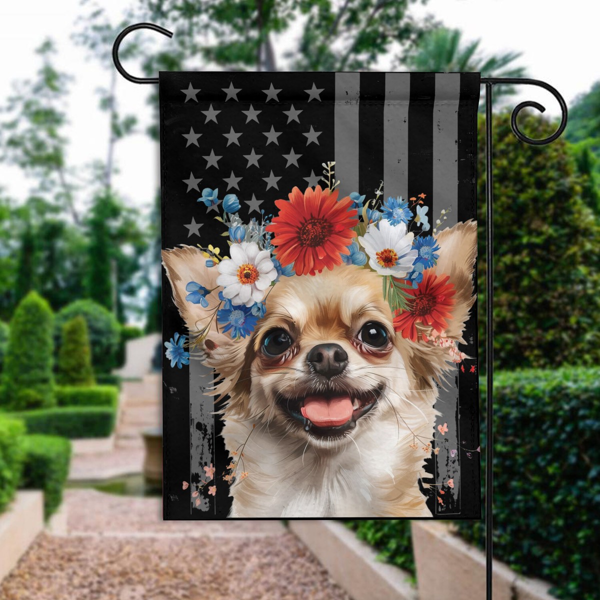 Chihuahua Dog America 4th Of July Flag, Chihuahua Dog Independence