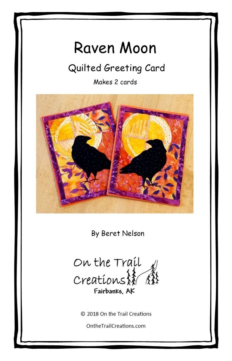 Kit De Cartes Matelassées On The Trail Creations 'Trish's Raven' Par Beret Nelson - USA