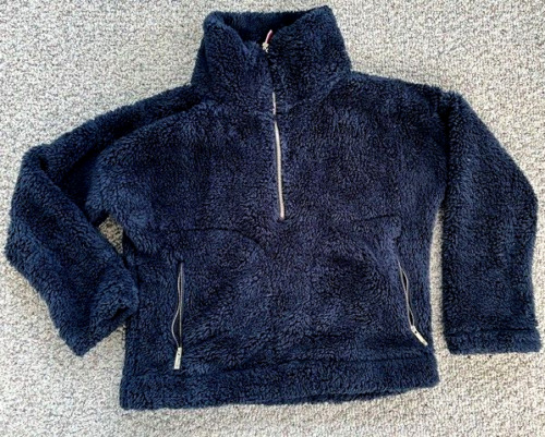 Tommy Hilfiger Navy Fleece Size S EUC - image 1