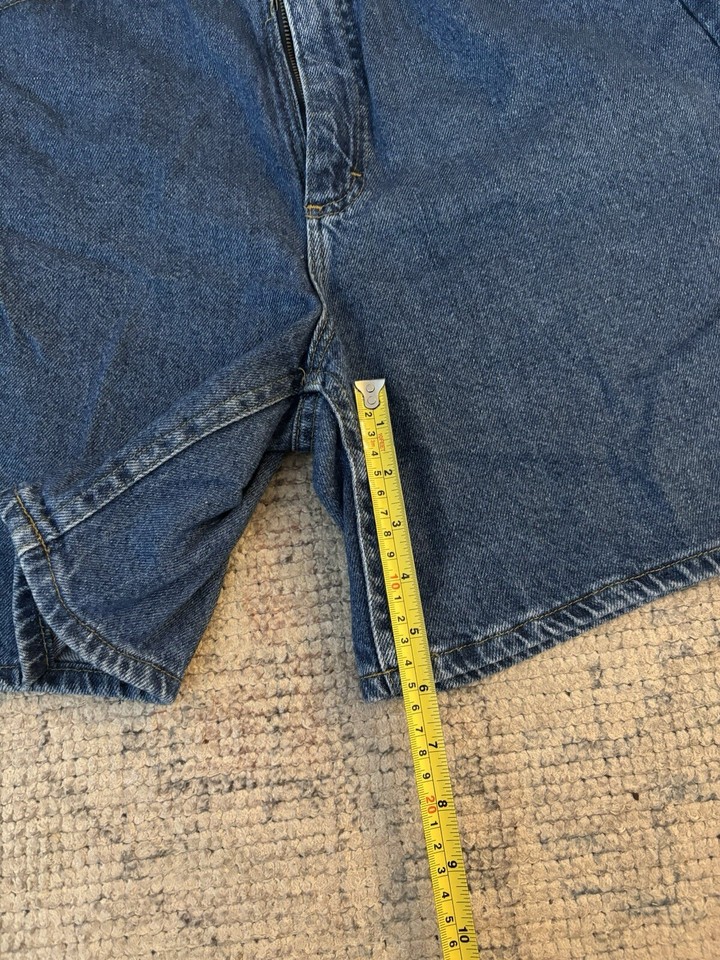 Vintage Lee Boyfriend Shorts Women's 12 Medium Blue Denim Cotton