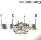 New 14k white gold .33ct emerald diamond Art Deco Vintage pendant necklace chain — photo 8