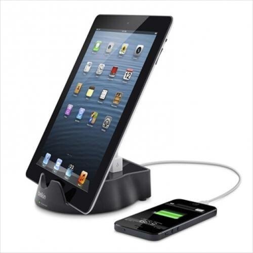 Belkin BSD200BG05 Power Tablet Stand w/ 2.1 Amp USB Charging NEW - Picture 1 of 3