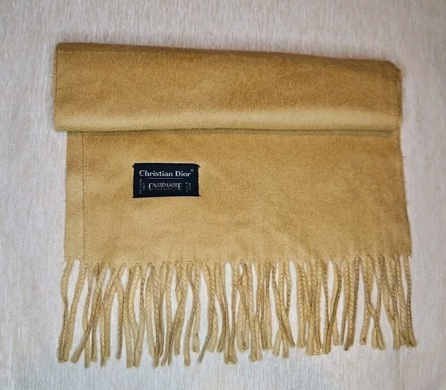 小物 Christian Dior archive Cashmere scarf Christian Dior Paris scarf 100% cashmere | eBay