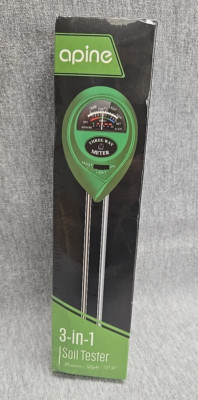 Soil Tester by Apine. New. Box has slight damage. Please see pics