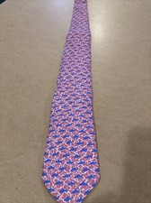 Vineyard Vines Tie Shark Pink Blue Sharks