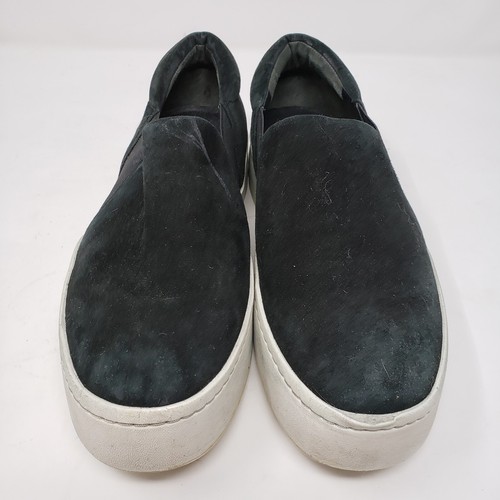 Vince Warren Platform Sneaker Womens 6 Black Suede Leather Slip On Casual Shoe - Picture 3 of 13